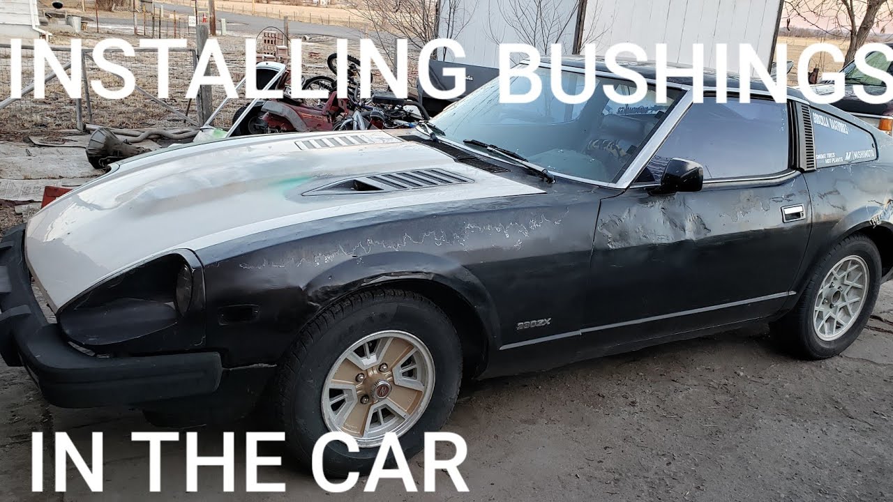 Datsun work installing idler arm bushings IN the car YouTube