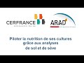 Piloter la nutrition de ses cultures grce aux analyses de sol et de sve  arad2