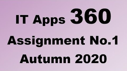 AIOU Code 360 Solved Assignment No.1 Autumn 2020