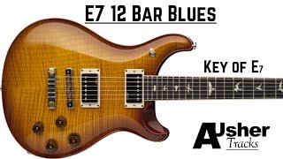 Video thumbnail of "E7 12 Bar Blues Guitar Backing Track | Blues Jam Track in E"