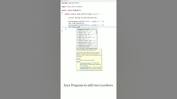 Java program to add two numbers// java programming//coding in java// #codingtime #javaprogram