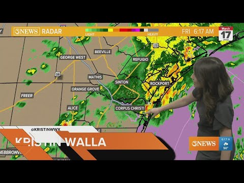 Severe thunderstorms accompany strong cold front this morning - YouTube