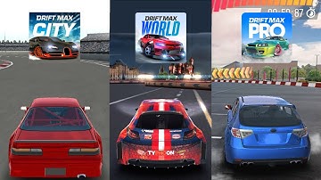 Drift Max vs Drift Max World vs Drift Max Pro - Game Comparison