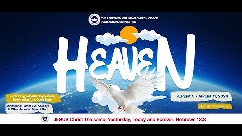 #heaven RCCG AUGUST 2024 HOLY GHOST SERVICE | 72ND ANNUAL CONVENTION