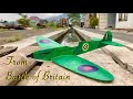 Battle Of Britain Supermarine Spitfire Free Flight Rubber Powered Nocal Model Airplane