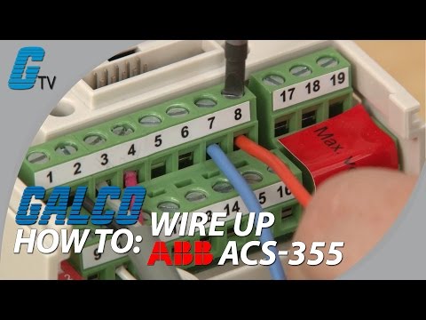 How to Wire Up I/O on ABB ACS-355 AC Drive for ABB Standard Macro
