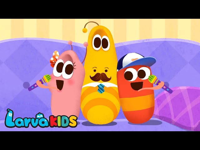 DADDY IS MY HERO | I WANNA BE LIKE MY DADDY | MY SUPERHERO DADDY | FAMILY SONG FOR KIDS | LARVA KIDS class=