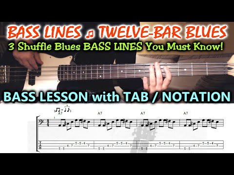 blues-bass-lesson-with-tab---12-bar-bass-lines-in-a-(including-turnarounds)