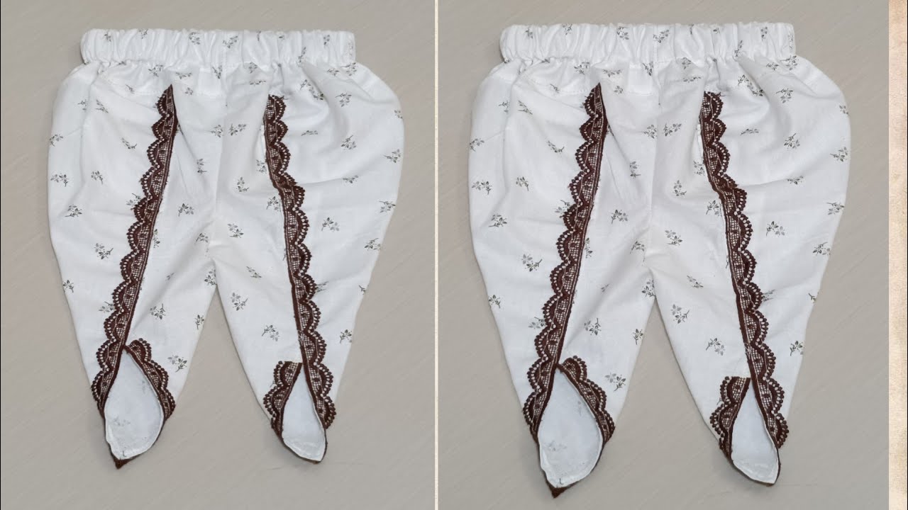 6 Month Baby Tulip Salwar Cutting and Stiching || 2022 Baby Designer Salwar || Aiza creation's