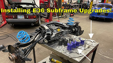 BMW E36 Gets PowerFlex Subframe Bushings And Condor Speed Shop Subframe Reinforcement Plates!