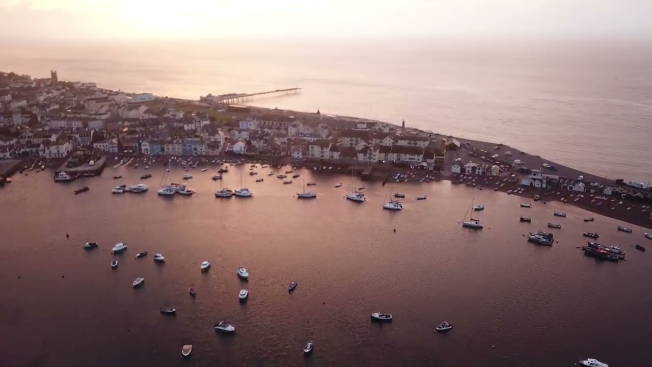 Teignmouth & Shaldon at Sunrise By Drone