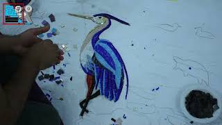 طائر بسيط بالموزايك / bird by mosaic