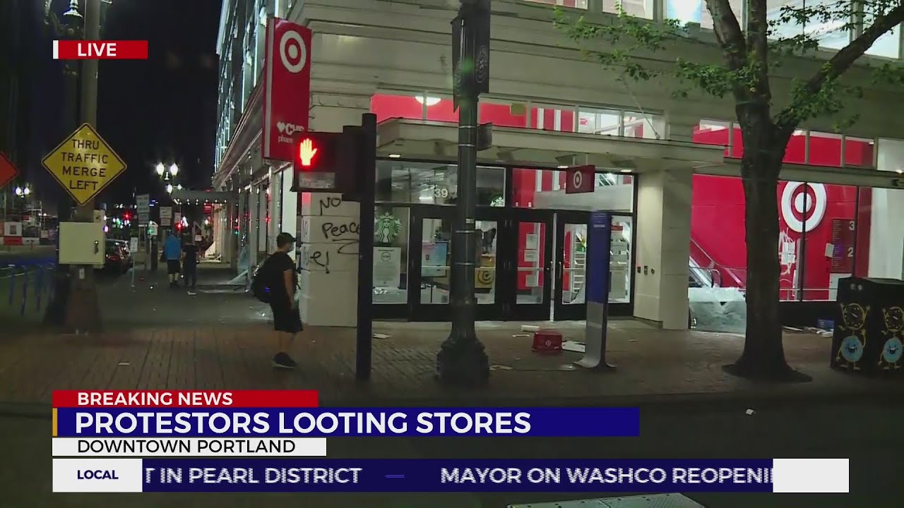 Smashed windows at Target - YouTube