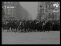 Italy  france afghan king amanullah at parade of cars in turin and arriving in paris 1928