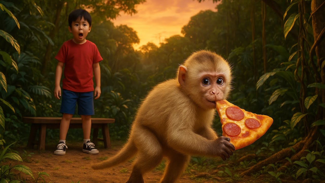 A Heartbreaking Tale of Compassion: The Monkey and the Pizza 🍕🐒 # ...