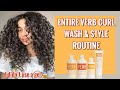 ENTIRE VERB CURL LINE WASH & STYLE ROUTINE (3A/3B Curls)