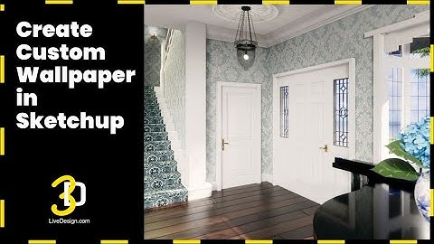 Creating custom wallpaper for your stage set in Sketchup 3D.  3d live event design