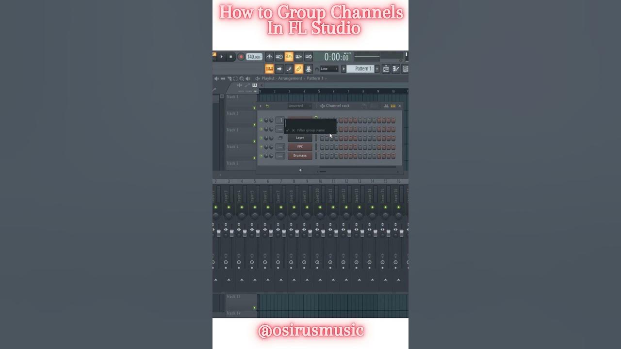 How to group channel Instruments in FL Studio YouTube