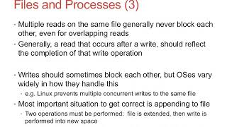 Lecture 24 Concurrent access of files from multiple processes Wi2016
