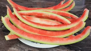 картинка: КИДАЮ АРБУЗЫ В КИПЯЩУЮ ВОДУ! НЕ выбрасывайте арбузные корки! Очень вкусно и полезно!