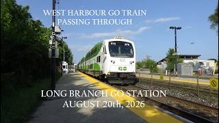 West Harbour Bound GO Train at Long Branch GO August 20th 2026