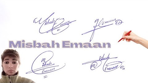 Misbah Emaan name signature#name signature with arooj