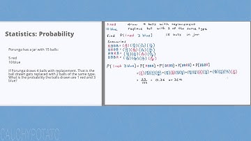 Statistics Probability 25: With Replacement Example