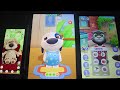 Talking Tom vs talking Hank vs talking bank gameplay with 3 tab 
