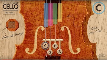 Cello Tuner (CGDA) in A 440Hz