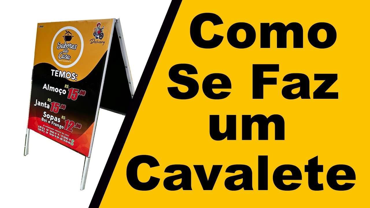 Como se Faz Cavalete de Propaganda de Rua, Quais Materiais usados ...