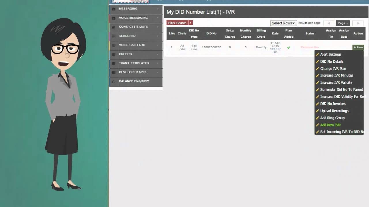 How to Add IVR on Toll Free Number-Tutorial