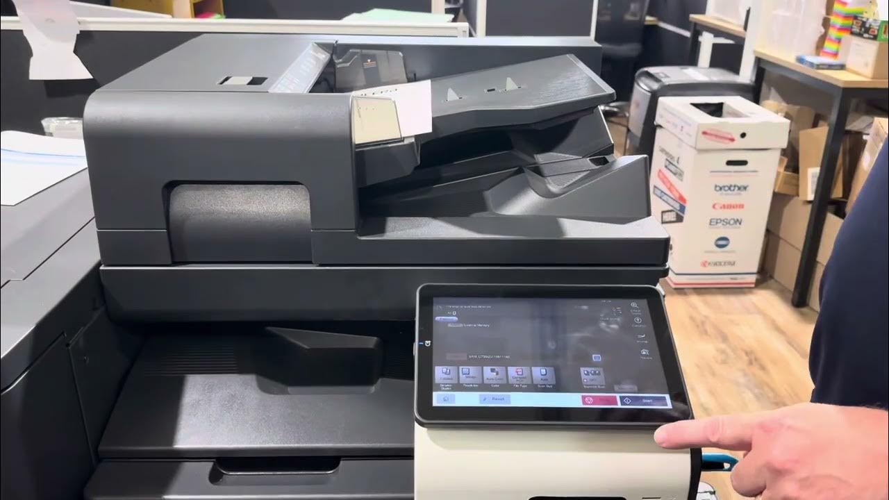 Konica Minolta - Scan to USB - YouTube