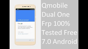 Qmobile Dual One  Frp Bypass 100% OK