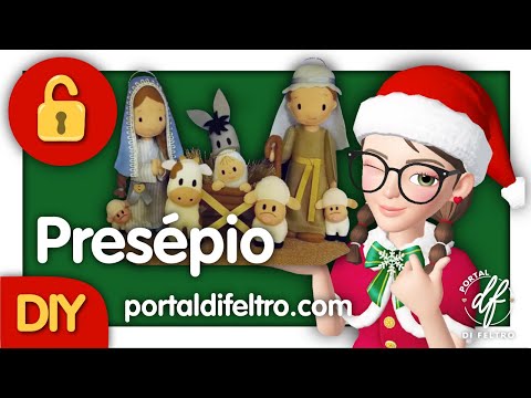 DIY | Presépio de Natal com base | PORTAL DI FELTRO