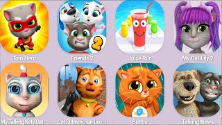 Tom Hero,Friends 2,Juice Run,My Cat Lily 2,My Talking Kitty Cat-Virtual Pet,Bubbu... screenshot 5
