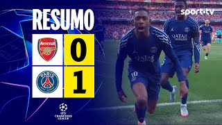 Resumo: Arsenal 0-1 PSG - UEFA Champions League 2024/25 | sport tv
