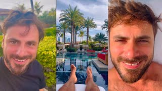 Stjepan Hauser and his new friends enjoying a beautiful day in dubai beautiful places