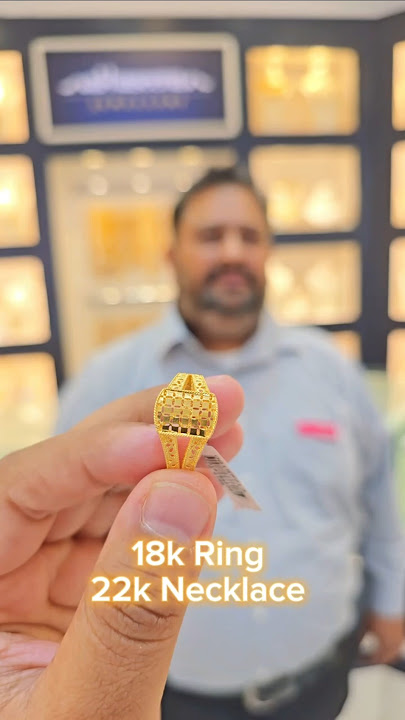 Hindi - 18k Ring look like 22k with Matching 22k Necklace Set Available Dubai Al HASEENA JEWELERY