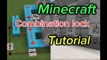 Redstone Combination Lock tutorial for Minecraft Java and bedrock!
