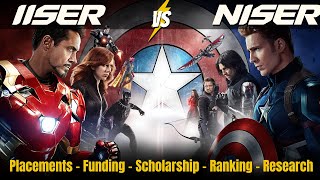 IISERs vs NISER Comparison - Placement, Fees, Ranking, IAT & NEST Exam
