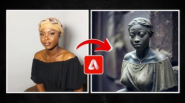 I turned my IMAGE into a STONE STATUE using Adobe Firefly ai