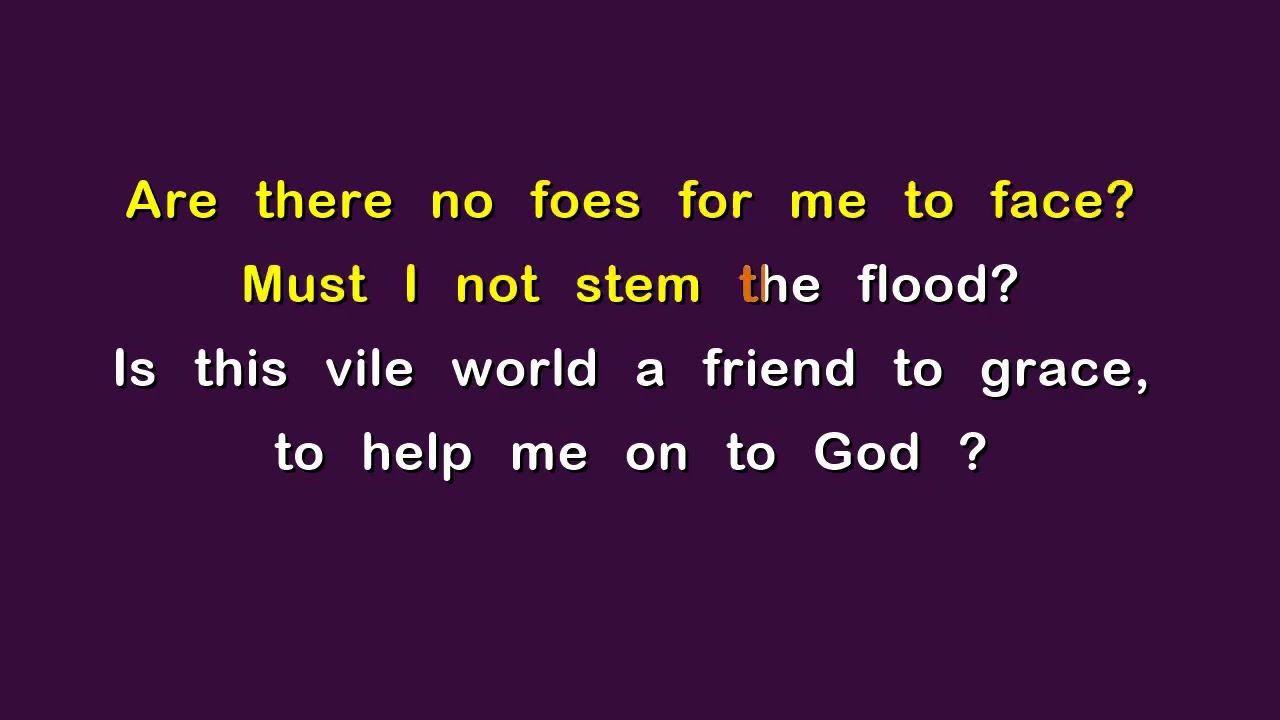 Am I a Soldier of the Cross Hymn with Lyrics YouTube