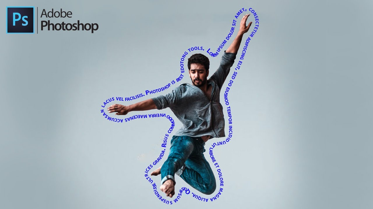 Wrap Text Around the Subject In Photoshop CC 2021 | Photoshop Tutorial ...