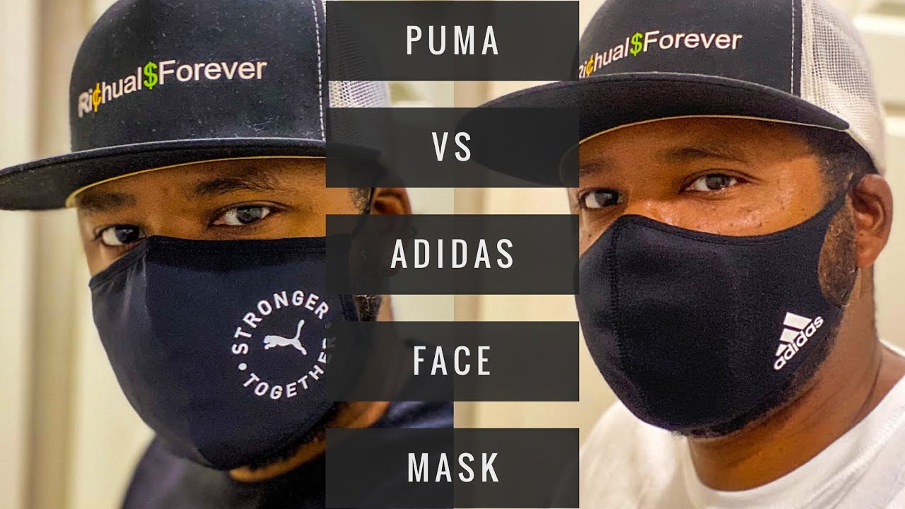 Adidas Mask vs Puma Face Mask + Mask is Better? - YouTube