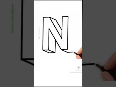 üç boyutlu N harfi