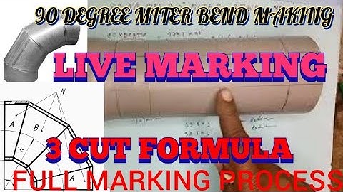 90 DEGREE MITER BEND MAKING LIVE PROCESS.
