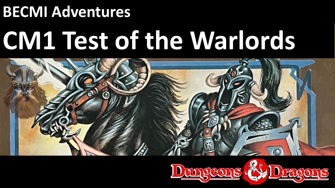 CM1 Test of the Warlords - A BECMI adventure module review