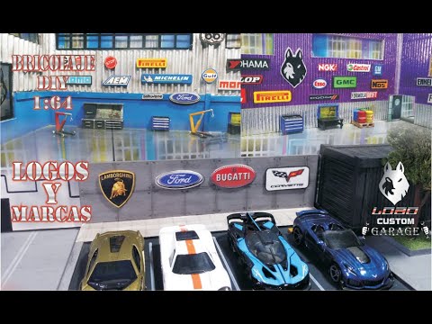 Como hacer logos y marcas para garage hot wheels #hotwheelscollector #hotwheels #tutorial #bricolage