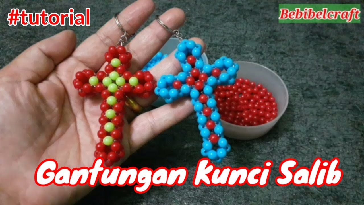 Cara Membuat Gantungan Kunci Bentuk Salib Bahan Mote
