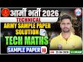 Army Bharti 2026 | Army Technical Maths Sample Paper Solution | Tech Maths For Army Technical